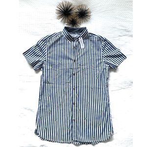 Sovereign Code Short Sleeve Cali Palm in Navy